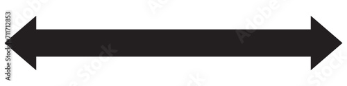 Black arrow pointing both side. Arrow shape element