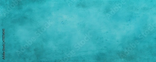 Cyan flat clear gradient background with grainy rough matte noise plaster texture