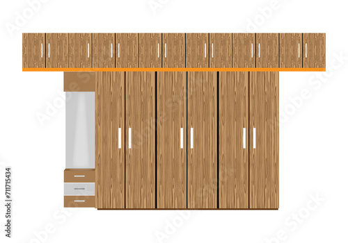 Wooden wall fixing Almirah,cabinet, Home Decor Bedroom Wardrobe Color Combination 