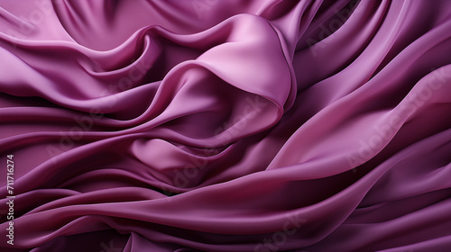Pink silk abstract background. Smooth flowing fabric in rich color. Silk or satin luxury cloth texture, full frame. AI-generated image