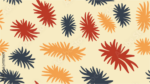 Elegant botanical drawing made of simple spring flowers. Small Floral Pattern. Dark Endless Contemporary Modern Decor Design. Cute Floral Background for Textile, Fabric, Print. Seamless.