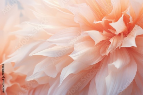 pastel peach close up macro flower background © Generative ART