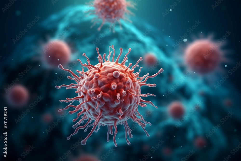 Various kinds of viruses, bacteria that cause disease. Close-up of virus cells or bacterias Various kinds of viruses, bacteria that cause disease. Close-up of virus cells or bacterias