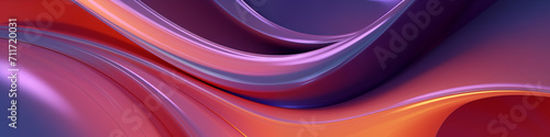 calm wavy colorful banner 3D abstract render, pink purple orange blue red, bright and light
