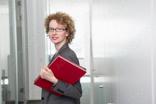 Portrait of female manager in the office