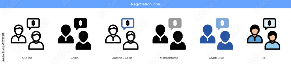 Negotiation Icon Set Negotiation Icon Set