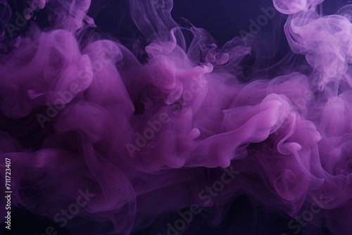 Empty dark background with mauve smoke