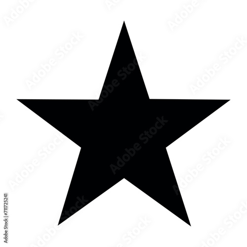 Alone star vector logo isolated element.