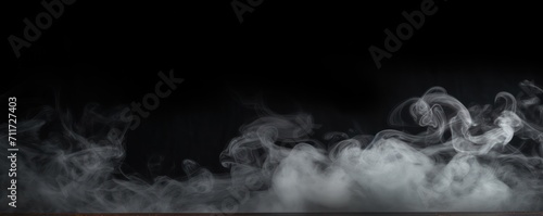 Empty dark background with slate smoke