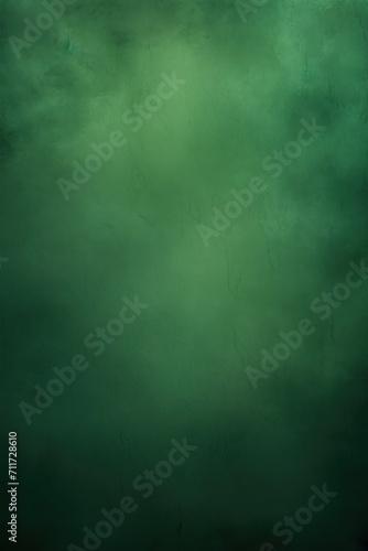 Forest Green flat clear gradient background with grainy rough matte noise plaster texture © Michael