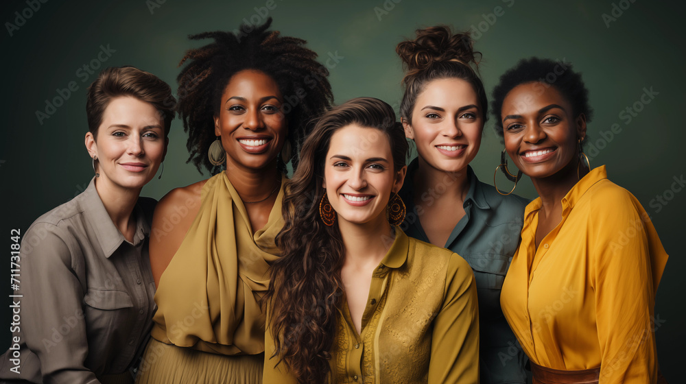 Group of mixed raced people Group of mixed raced people