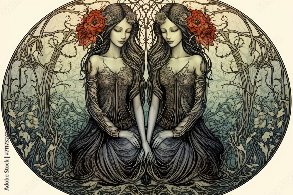 Hauntingly beautiful banshee sirens, with voices that can both enchant and bewitch - Generative AI Hauntingly beautiful banshee sirens, with voices that can both enchant and bewitch - Generative AI