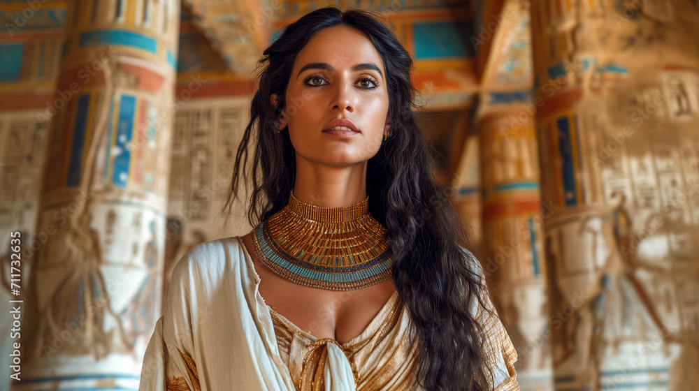 Portrait of a beautiful ancient Egyptian woman. Portrait of a beautiful ancient Egyptian woman.