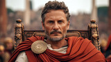 Portrait of an ancient Roman man. 