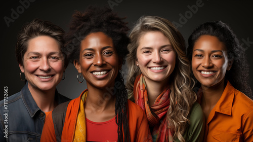 Group of mixed raced people