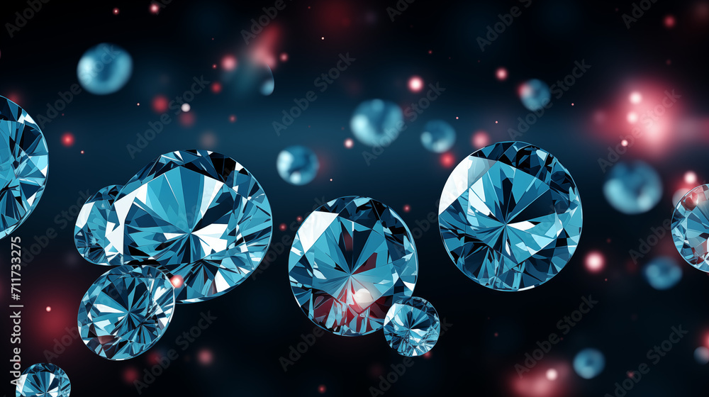 Blue diamonds on a blue background Blue diamonds on a blue background