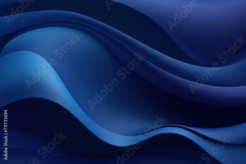 Graphic design background with modern soft curvy waves background design with light navy, dim navy, and dark navy color