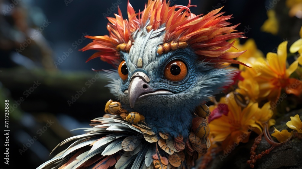 Fototapeta premium Anthropomorphic animals natural Super hyper-realistic 