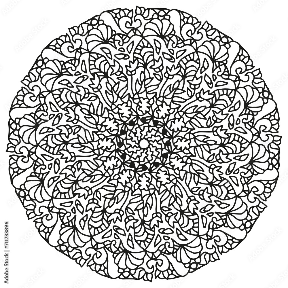 beautiful hand drawn mandala to be colored no stress beautiful hand drawn mandala to be colored no stress