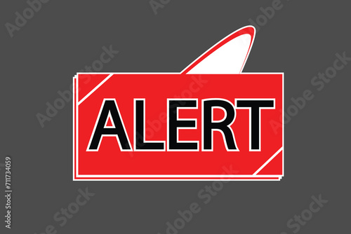 Alert sign sticker vector printable sticker art abstract