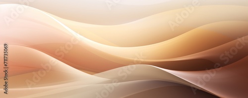 Graphic design background with modern soft curvy waves background design with light brown, dim brown, and dark brown color