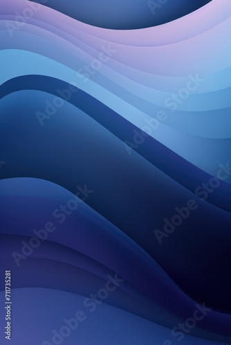 Graphic design background with modern soft curvy waves background design with light indigo  dim indigo  and dark indigo color