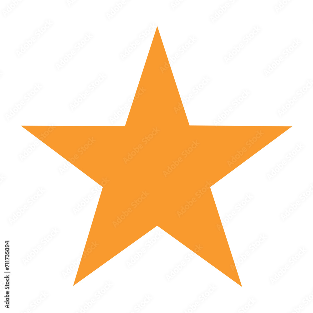 Gold alone star vector logo isolated element. Gold alone star vector logo isolated element.
