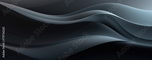 Graphic design background with modern soft curvy waves background design with light charcoal, dim charcoal, and dark charcoal color