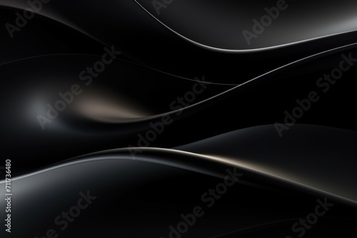 Graphic design background with modern soft curvy waves background design with light black, dim black, and dark black color