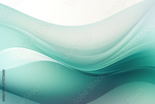 Graphic design background with modern soft curvy waves background design with light teal, dim teal, and dark teal color