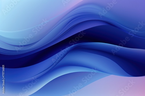 Graphic design background with modern soft curvy waves background design with light indigo, dim indigo, and dark indigo color