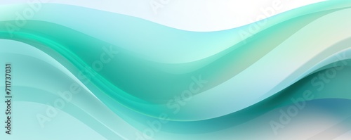 Graphic design background with modern soft curvy waves background design with light mint, dim mint, and dark mint color.