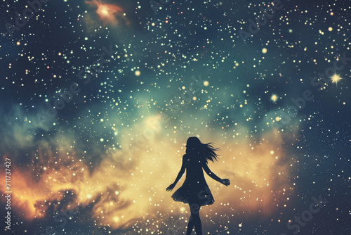 Girl reaching the stars © thejokercze