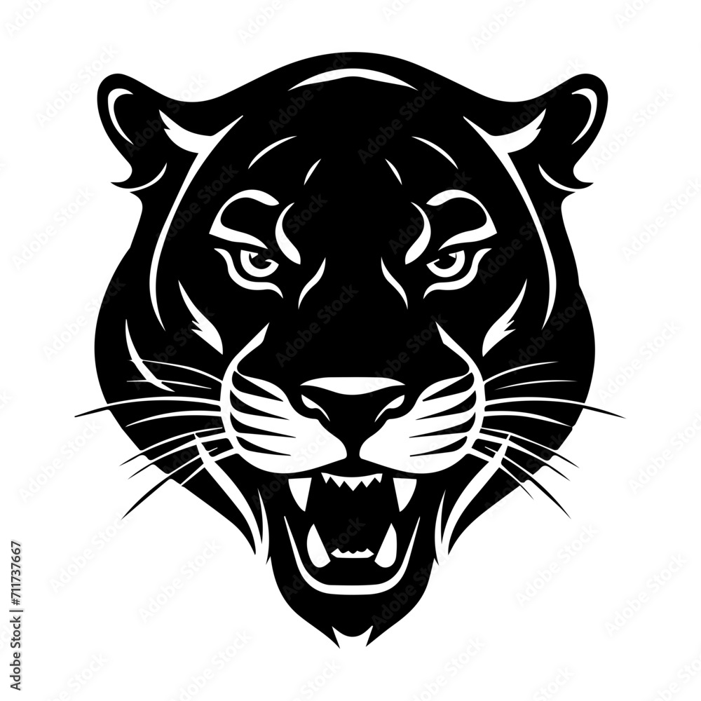 panther black silhouette logo svg vector, panther icon illustration. panther black silhouette logo svg vector, panther icon illustration.