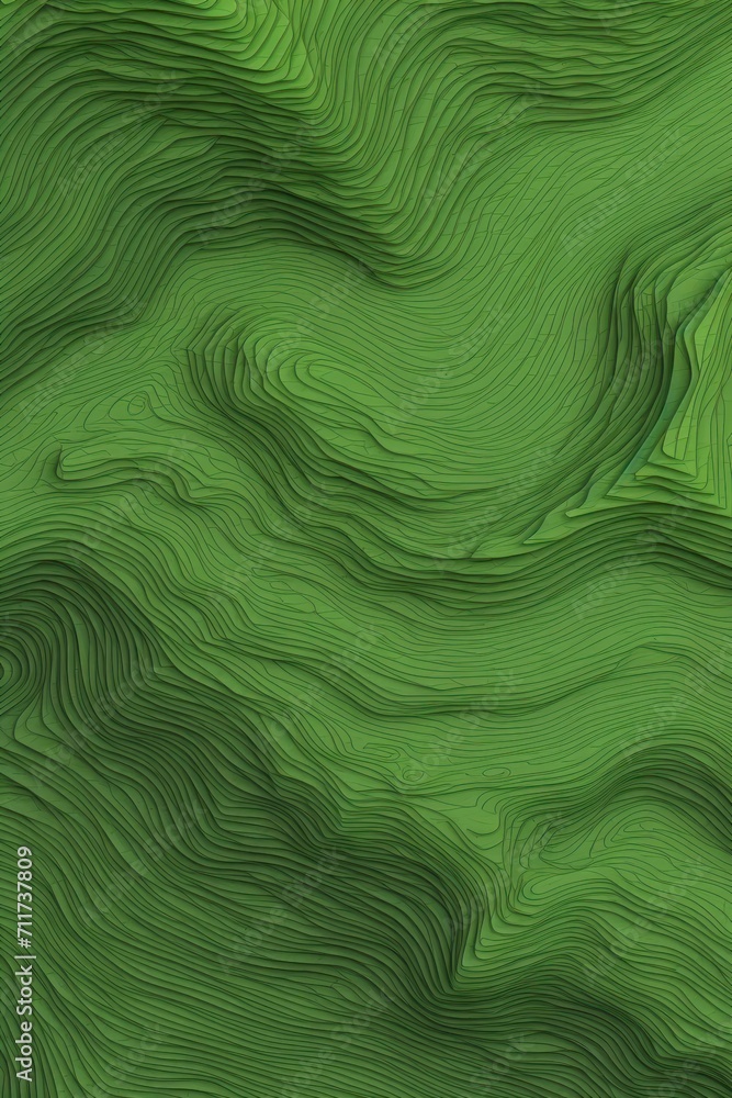 Green background with light grey topographic lines 