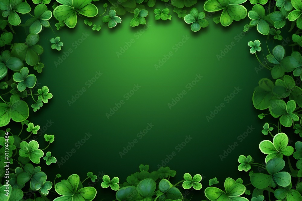 Empty Saint Patrick's Day frame design Generative Ai Empty Saint Patrick's Day frame design Generative Ai
