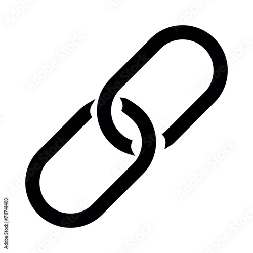 Link glyph icon vector illustration.