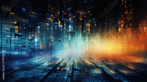 Transferring data in a digital world abstract background