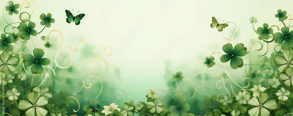 Empty Saint Patrick's Day frame design Generative Ai Empty Saint Patrick's Day frame design Generative Ai