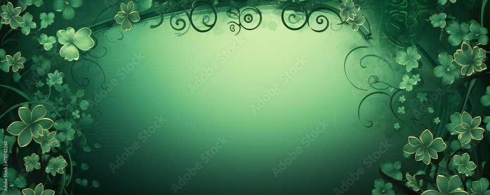 Empty Saint Patrick's Day frame design Generative Ai Empty Saint Patrick's Day frame design Generative Ai