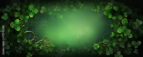 Empty Saint Patrick's Day frame design Generative Ai