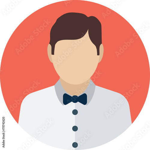 person with bow tie. hotel icon vector png. beach icon png. tourist place vector icon. tourism, vacationist, globetrotting, hostel, visitor, traverse, travel icon png.