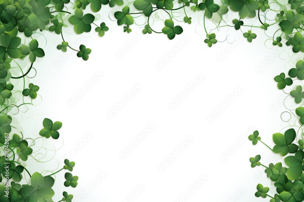 Empty Saint Patrick's Day frame design Generative Ai Empty Saint Patrick's Day frame design Generative Ai