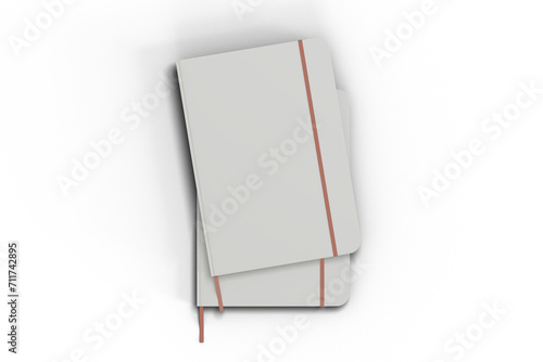 Blank hardcover notebook mockup (ID: 711742895)