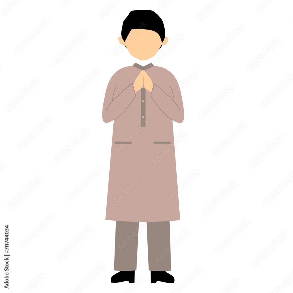 Muslim character illustration, Muslim Greetings Eid Mubarak Muslim character illustration, Muslim Greetings Eid Mubarak