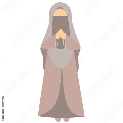 Muslim character illustration, Muslim Greetings Eid Mubarak