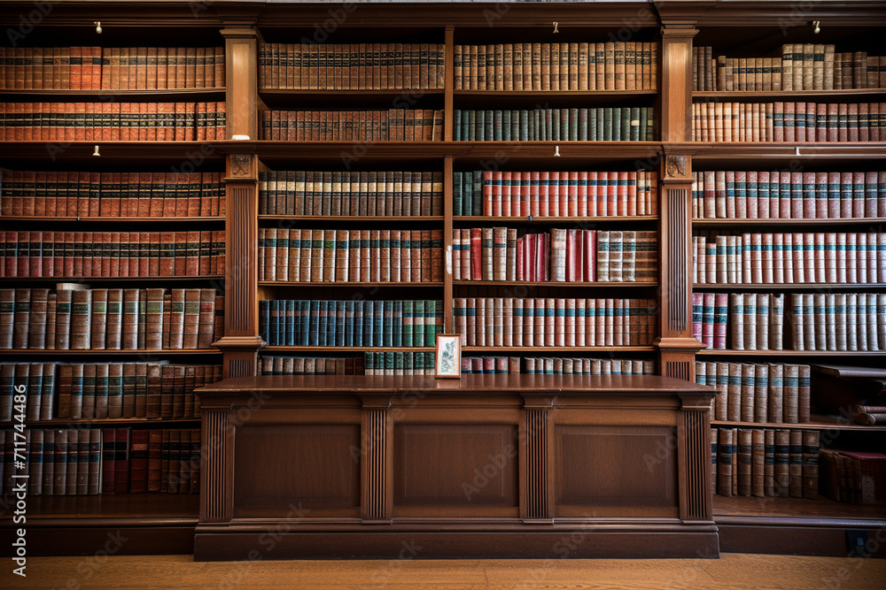 library shelves with books library shelves with books