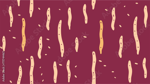 Vaginal exercise machines for intimate. Vector Illustration. Body care products for men. Concept of drug addiction and dependence from the narcotic. Seamless.