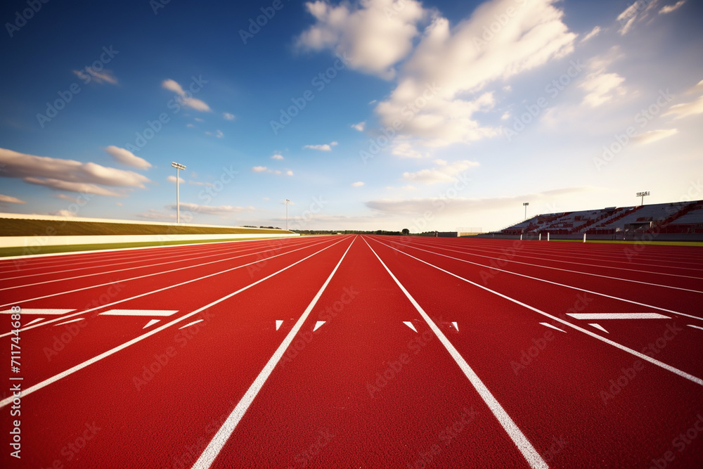 running track in the field