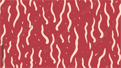 Seamless. Waves, swirl, twirl pattern. Vector print of food. Animal skin banner. Hand drawn waves. Animal seamless pattern. Seamless texture. Vector illustration with abstract waves.